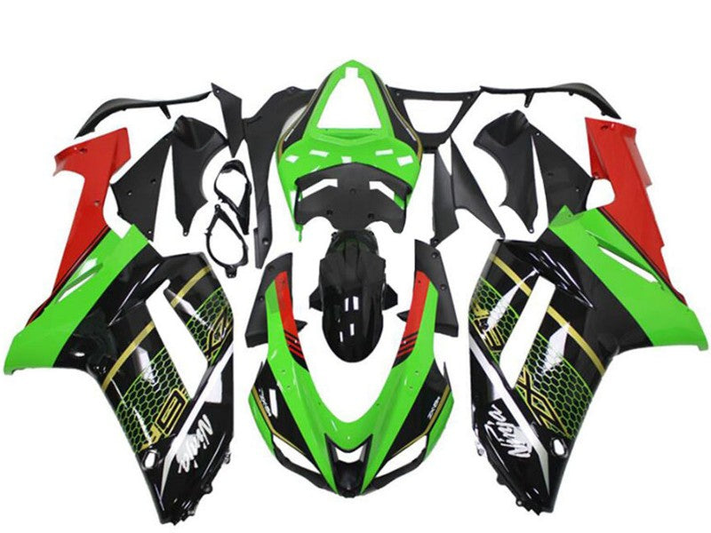 Purchase 2007-2008 Green Black Kawasaki ZX6R Motorcycle Fairing UK