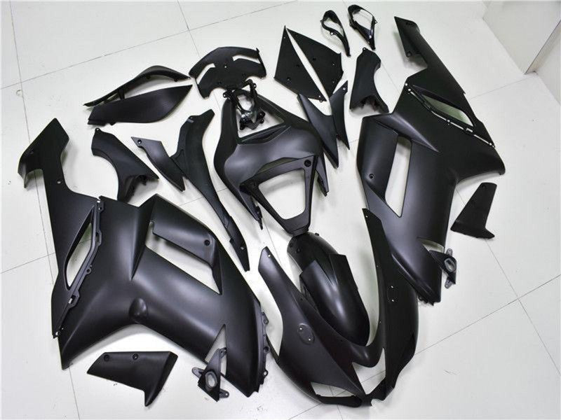 Purchase 2007-2008 Matte Black Kawasaki ZX6R Motorcycle Fairings UK