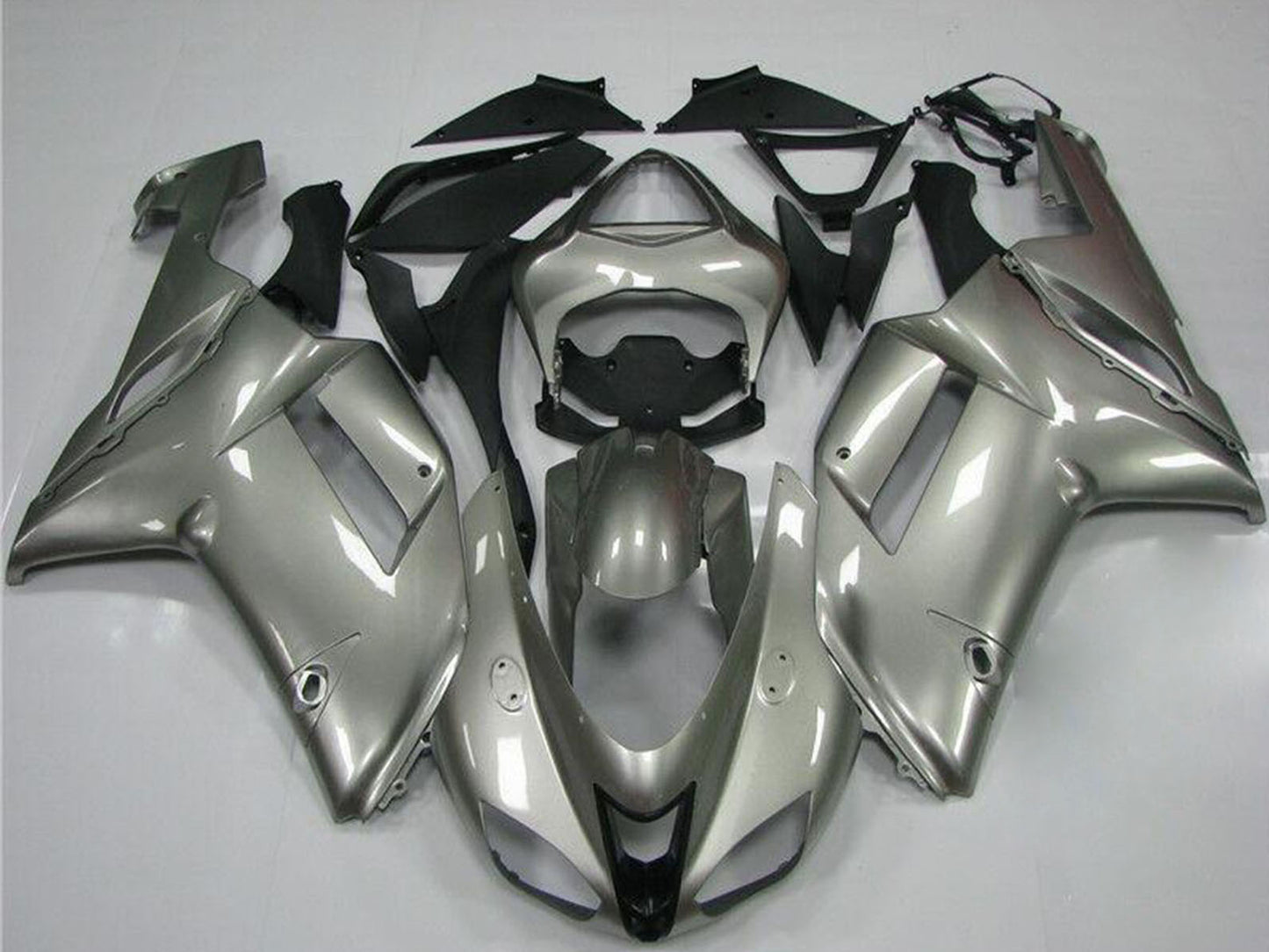 2007-2008 Kawasaki ZX6R Grey Fairing Kit