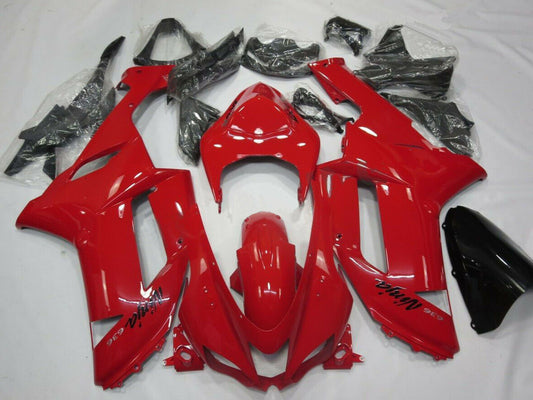 2007-2008 Kawasaki ZX6R Red Fairing Kit