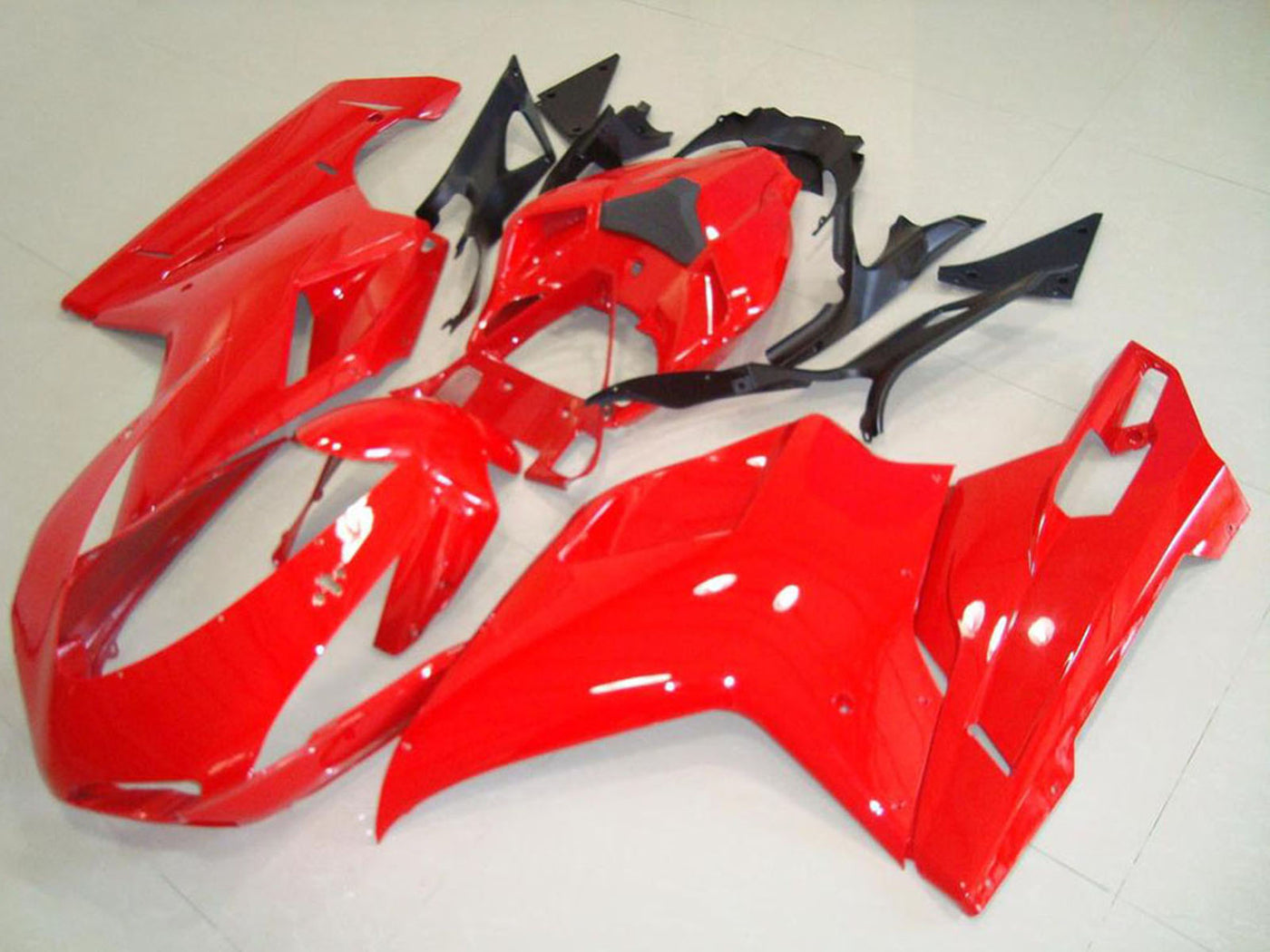 2007-2012 Ducati Ducati 848 1098 1198 Red Fairing Kit