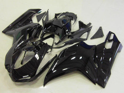 2007-2012 Ducati 1198 / 1098 / 848 Glossy Black Fairing Kit