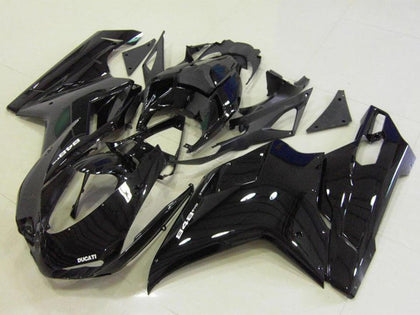 2007-2012 Ducati 1198 / 1098 / 848 Glossy Black Fairing Kit
