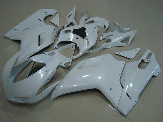 2007-2012 Ducati Ducati 848 1098 1198 Glossy White Fairing Kit