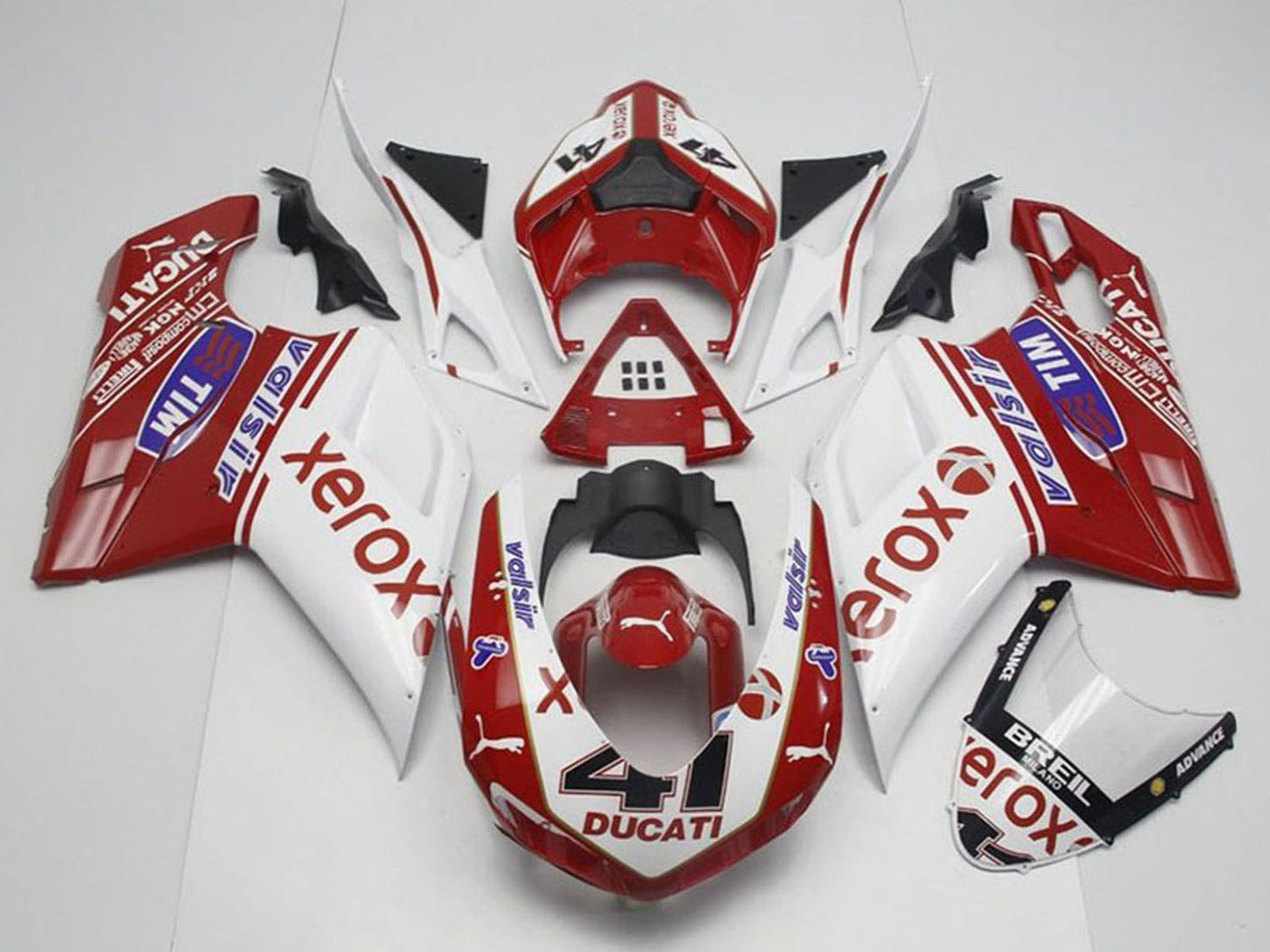 2007-2012 Ducati Ducati 848 1098 1198 Oem Xerox With 41 Fairing Kit