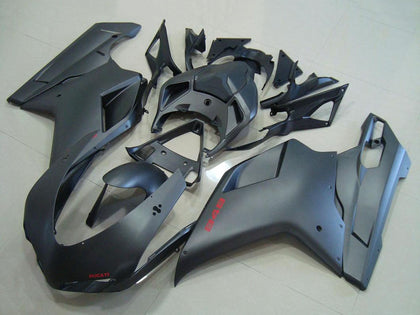 2007-2012 Ducati 1198 / 1098 / 848 Matte Black Fairing Kit