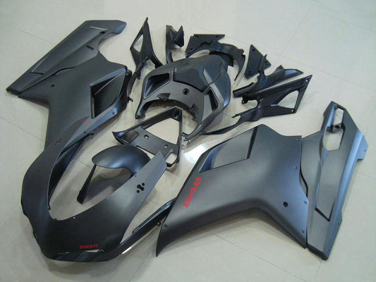 2007-2012 Ducati Ducati 848 1098 1198 Matte Black Fairing Kit