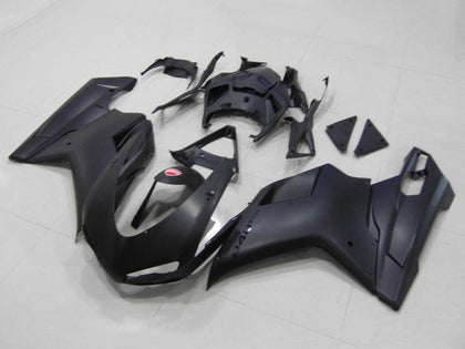 2007-2012 Ducati 1198 / 1098 / 848 Matte Black Black Sticker Fairing Kit