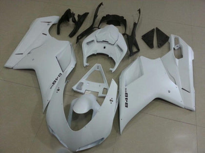 2007-2012 Ducati 1198 / 1098 / 848 Matte White Fairing Kit