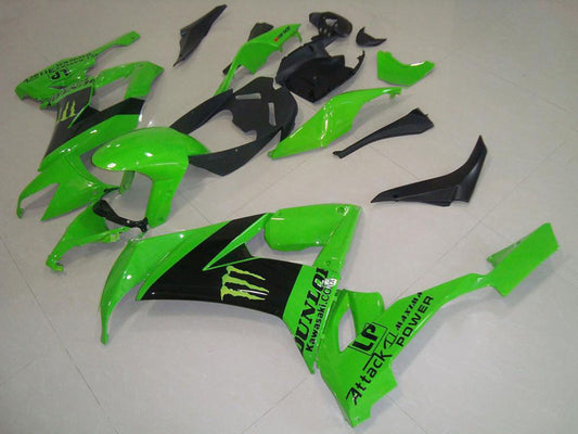 Motorcycle Fairing UK, 2008 2009 2010 Green Monster Kawasaki ZX10R Motorbike Fairings UK