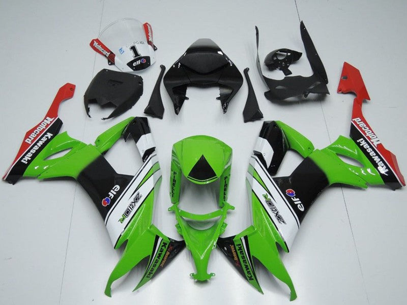 Purchase 2008-2010 Green White Black Red Elf Motorrad Kawasaki ZX10R Motorcycle Fairings UK