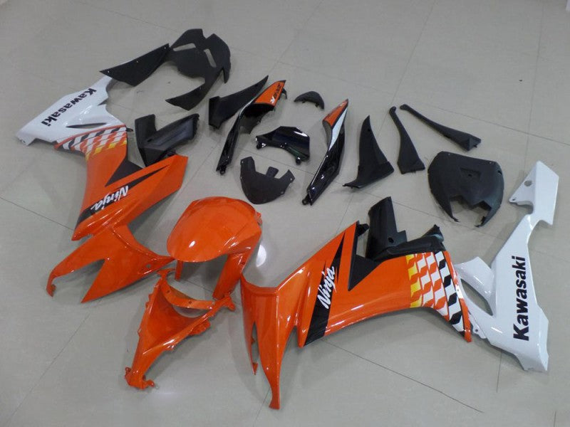 Purchase 2008-2010 White Orange Black Kawasaki ZX10R Motorcycle Fairings UK