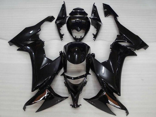 2008-2010 Kawasaki Ninja ZX10R Glossy Black Fairing Kit