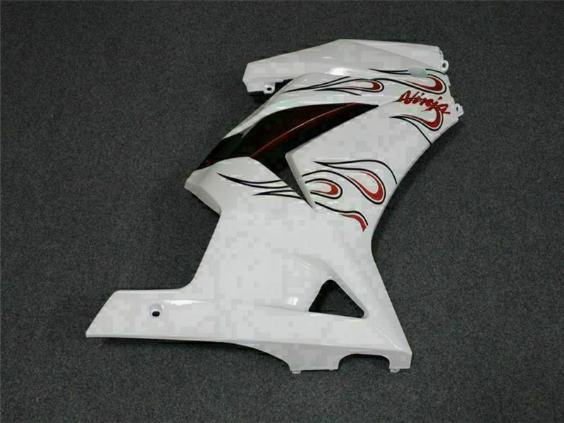 Purchase 2008-2012 White Red Kawasaki EX250 Motorcycle Fairings UK
