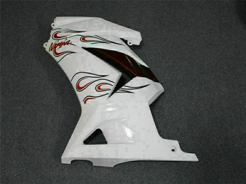 Purchase 2008-2012 White Red Kawasaki EX250 Motorcycle Fairings UK