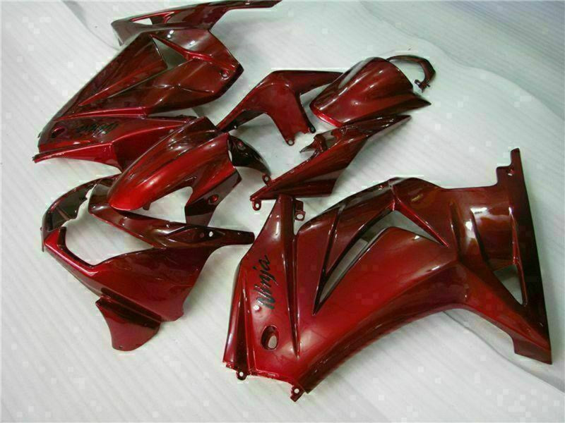 Purchase 2008-2012 Maroon Red Kawasaki EX250 Motorcycle Fairings UK