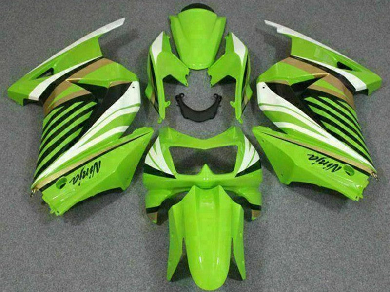 Purchase 2008-2012 Green White Black Kawasaki EX250 Motorcycle Fairing UK