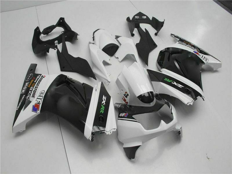 Purchase 2008-2012 White Black Green Kawasaki EX250 Motorcycle Fairings UK