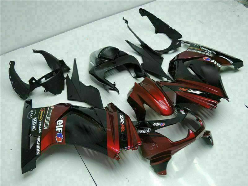 Purchase 2008-2012 Glossy Black Maroon Red Kawasaki EX250 Motorcycle Fairings UK