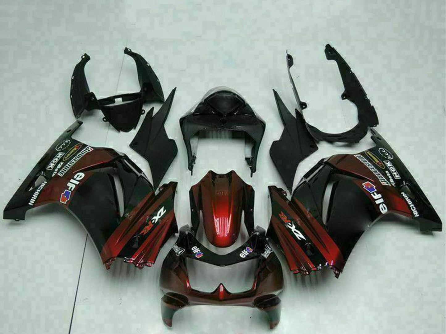 2008-2012 Kawasaki EX250 Black Fairing Kit