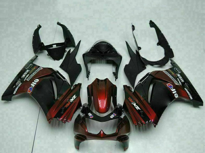 Purchase 2008-2012 Glossy Black Maroon Red Kawasaki EX250 Motorcycle Fairings UK