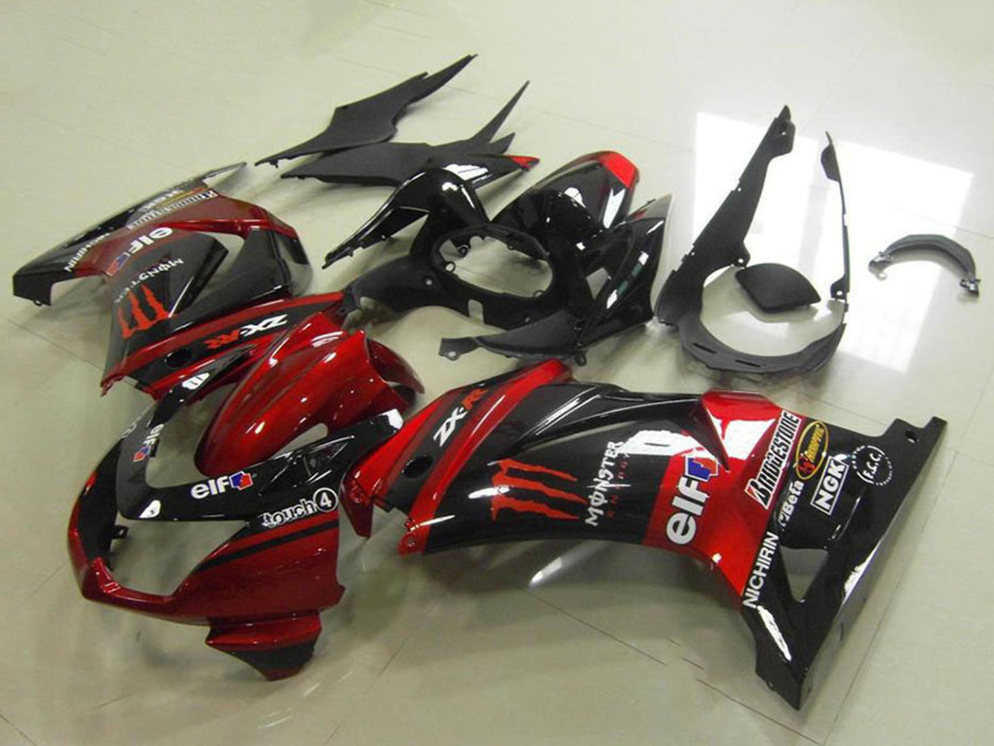 2008-2012 Kawasaki Ninja ZX250R Candy Red Monster Fairing Kit