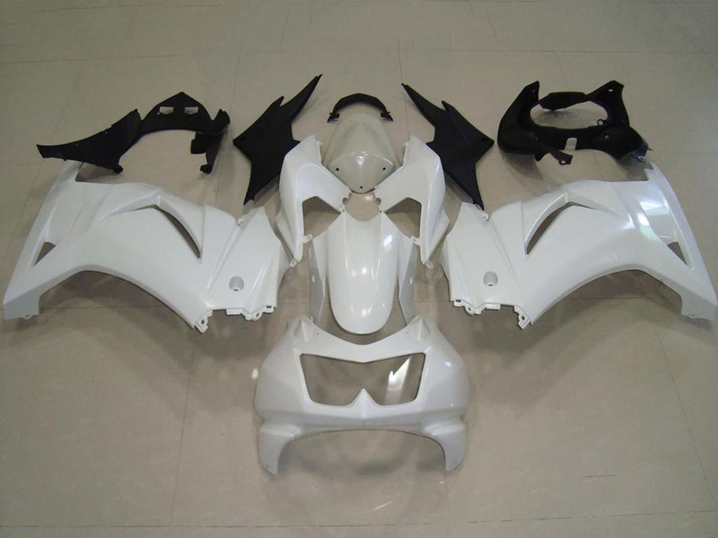 2008-2012 Kawasaki Ninja ZX250R White Fairing Kit