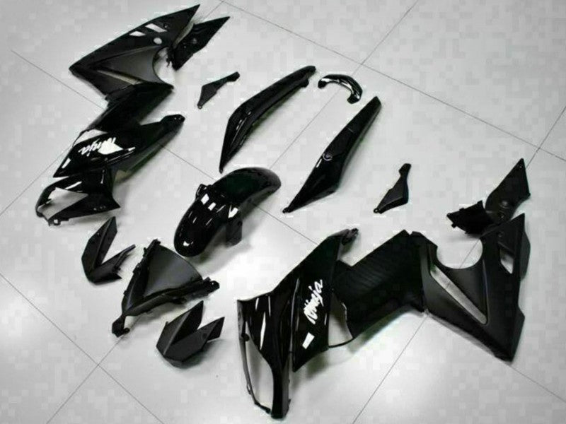 Purchase 2009-2011 Glossy Black White Decal Kawasaki EX650 Motorcycle Fairings UK