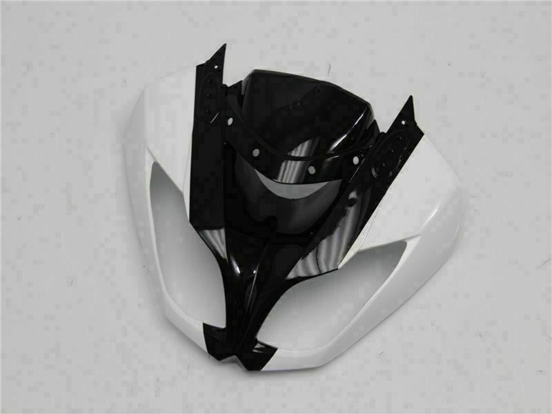 Purchase 2009-2012 Glossy Black White Kawasaki ZX6R Motorcycle Fairings UK