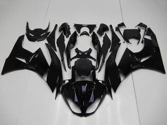 2009-2012 Kawasaki Ninja ZX6R Glossy Black Fairing Kit