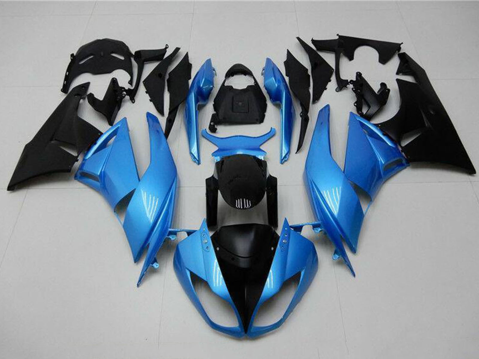 2009-2012 Kawasaki Ninja ZX6R Blue Black Fairing Kit