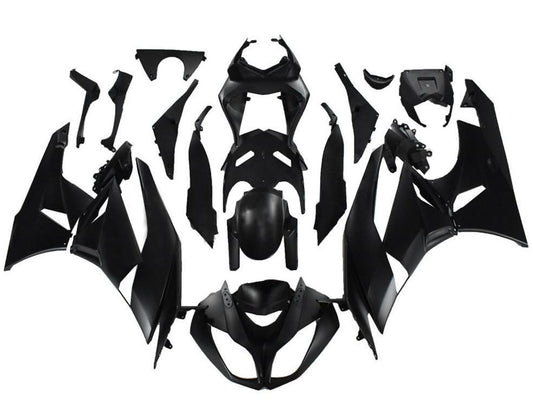 2009-2012 Kawasaki Ninja ZX6R Matte Black Fairing Kit