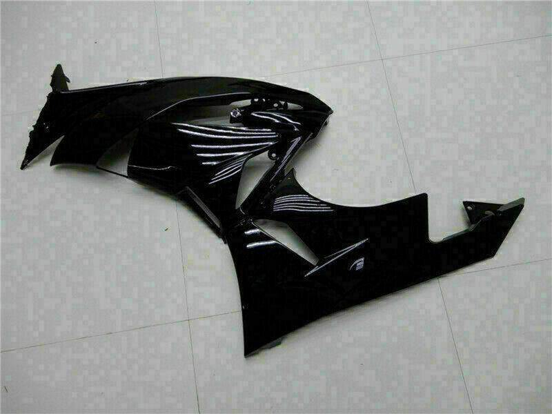 Purchase 2009-2012 Glossy Black Green Kawasaki ZX6R Motorcycle Fairings UK