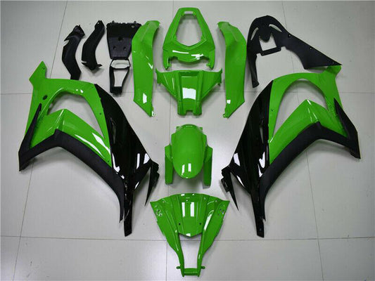 2011-2015 Kawasaki Ninja ZX10R Green Black Fairing Kit