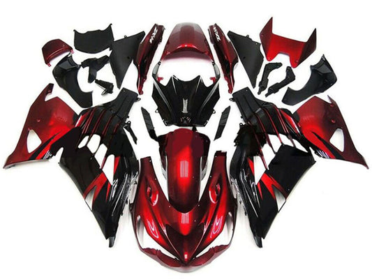2012-2017 Kawasaki Ninja ZX14R Red Black Fairing Kit