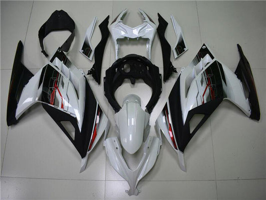 2013-2016 Kawasaki EX300 White Black Fairing Kit