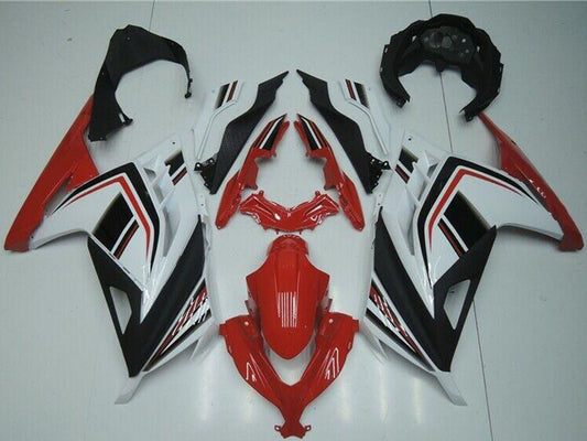2013-2016 Kawasaki EX300 Red White Black Fairing Kit