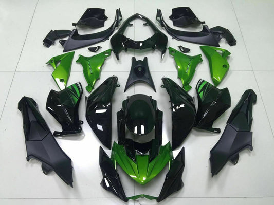 2013-2016 Kawasaki Z800 Green Black Fairing Kit