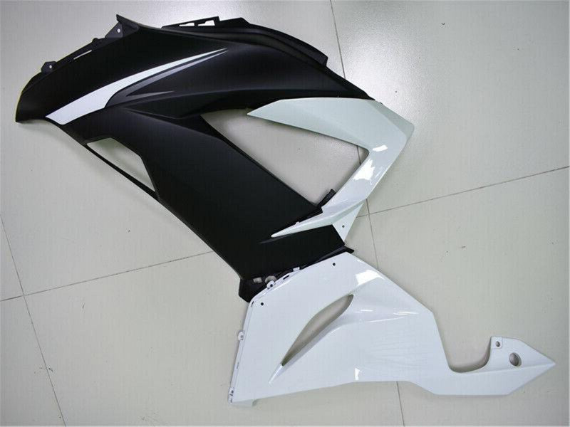 Purchase 2013-2018 White Matte Black Kawasaki ZX6R Abs Fairings UK