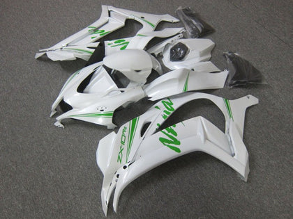 2016-2019 Kawasaki ZX-10R White Green Fairing Kit