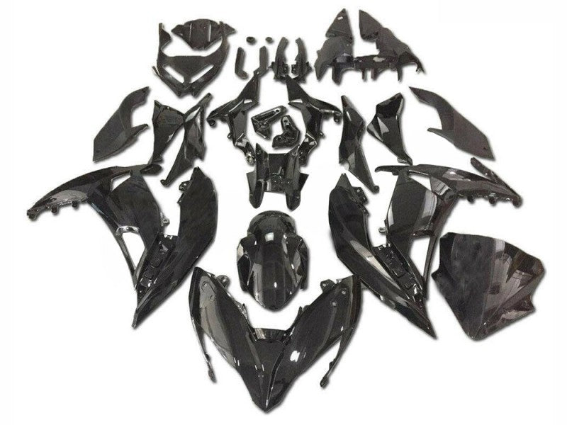 Purchase 2017-2019 Glossy Black Kawasaki EX650 Motorcycle Fairings UK