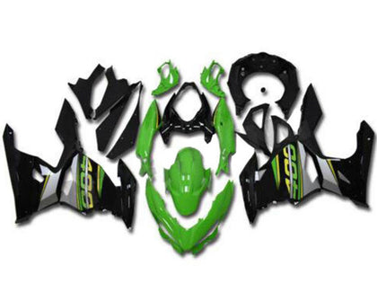 2018-2020 Kawasaki EX400 Green Black Fairing Kit