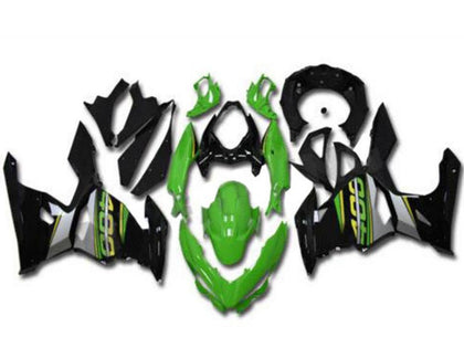2018-2020 Kawasaki EX400 Green Black Fairing Kit
