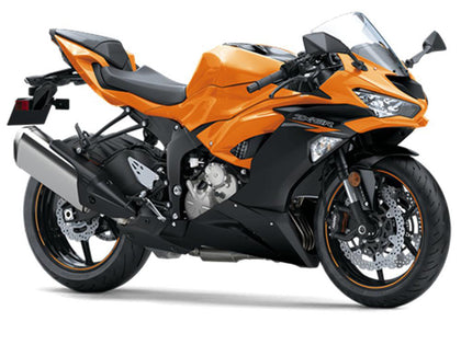 2019-2020 Kawasaki ZX-6R Orange Black Fairing Kit