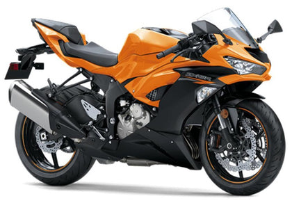 2019-2020 Kawasaki ZX-6R Orange Black Fairing Kit