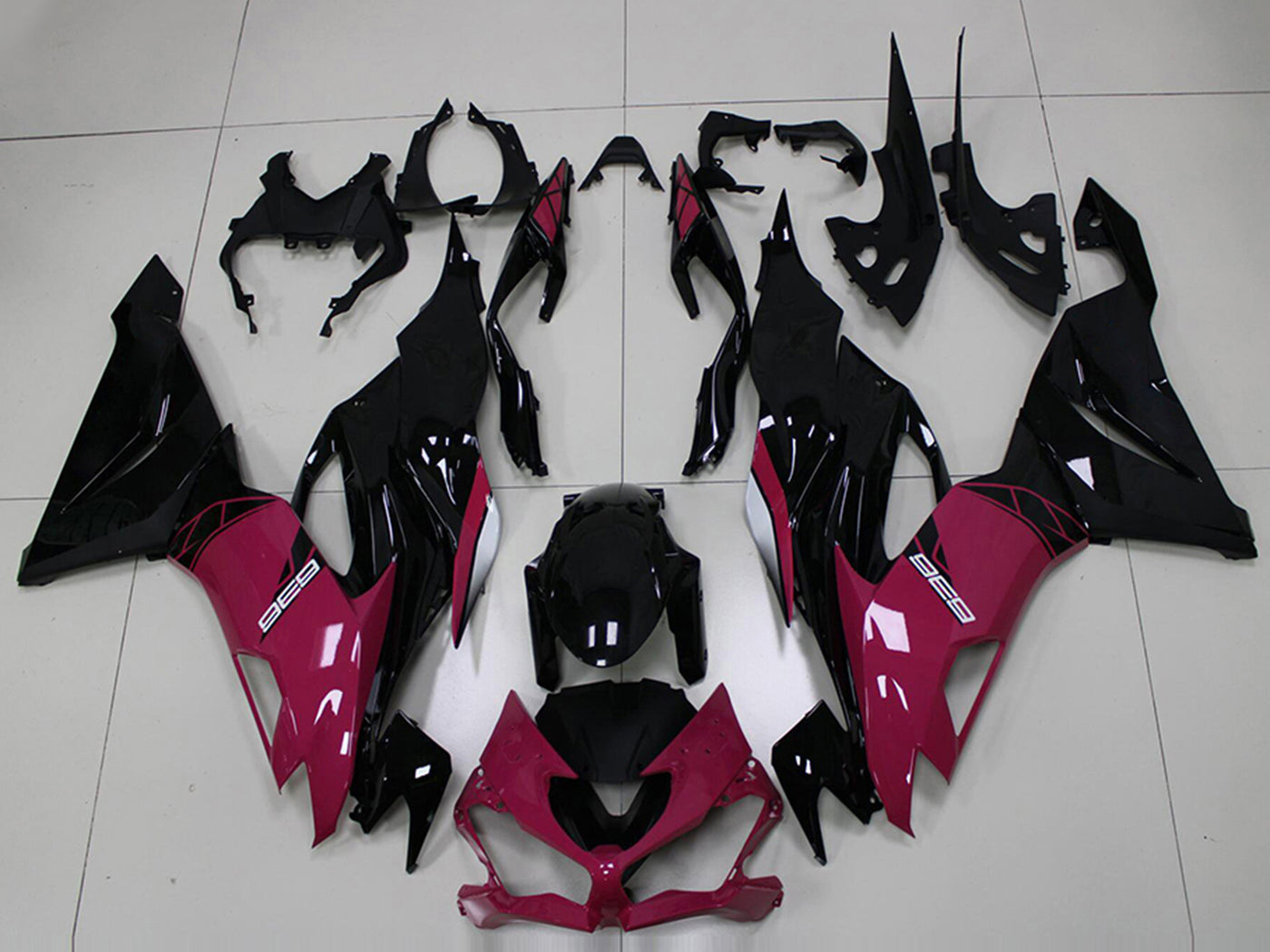 2019-2020 Kawasaki ZX6R Pink Black Fairing Kit