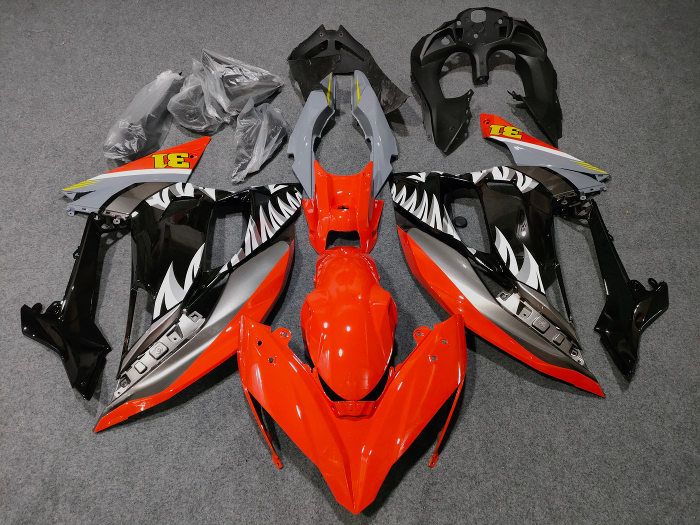 2017-2019 Kawasaki Ninja 650 Orange Fairing Kit