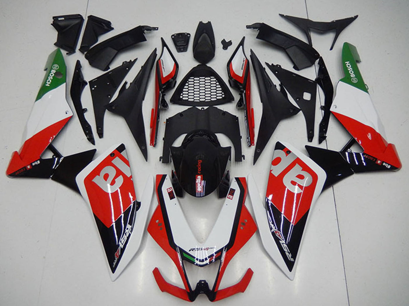 Motorcycle Fairing Kits UK, 2009 2010 2011 2012 2013 2014 2015 Black Red White Aprilia RSV4 1000 Motorcycle Fairings UK