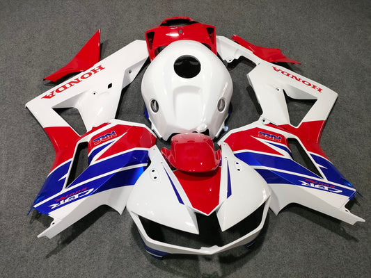 2013-2024 Honda CBR600RR Red and White Fairing Kit