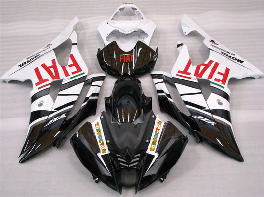 2008-2016 Yamaha YZF-R6 Black and White Fairing Kit